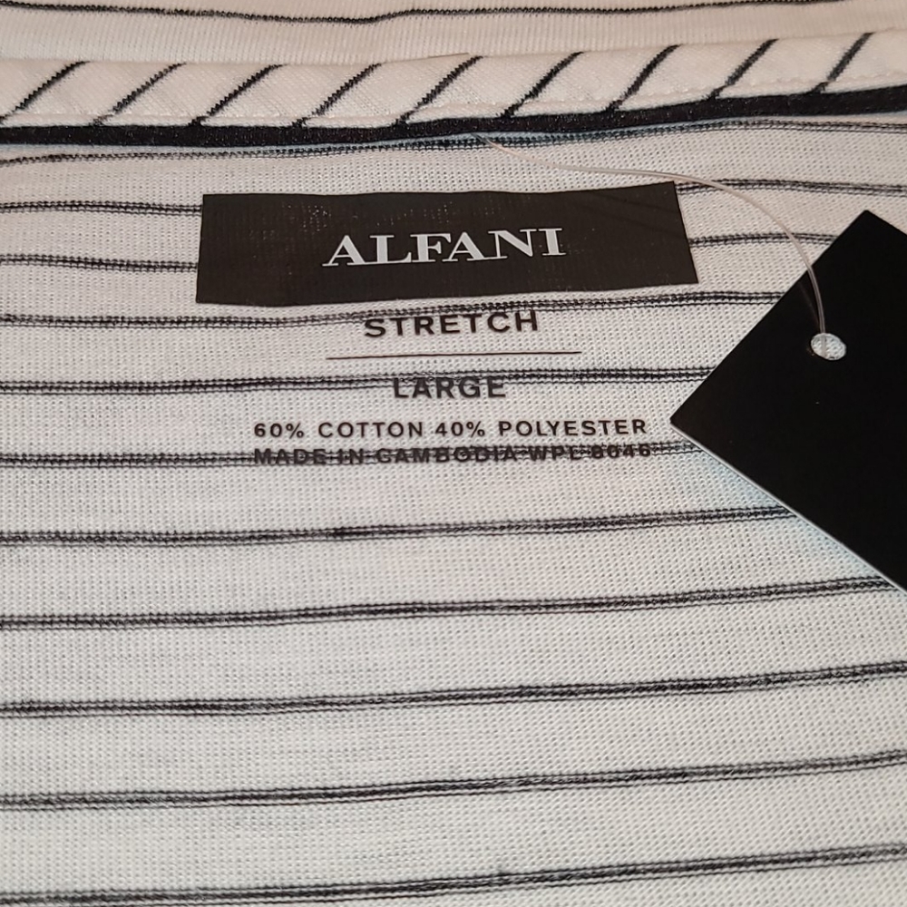 Alfani stretch short-sleeve V-neck t-shirt - Picture 2 of 11
